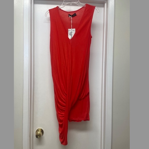 NWT Religion UK Draped Asymmetric Dress - Picture 1 of 8